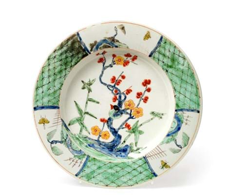 Worcester first period porcelain plate