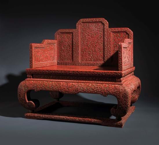 Qianlong lacquer throne