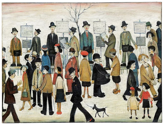 ‘A Northern Race Meeting’ by LS Lowry