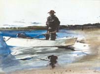 Andrew Newell Wyeth watercolour causes a clammer at auction
