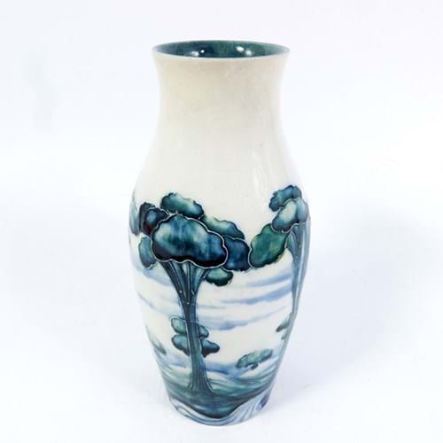 Moorcroft Macintyre Florian Ware Hazeldene landscape vase