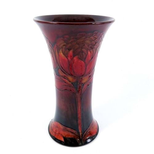William Moorcroft Waratah vase