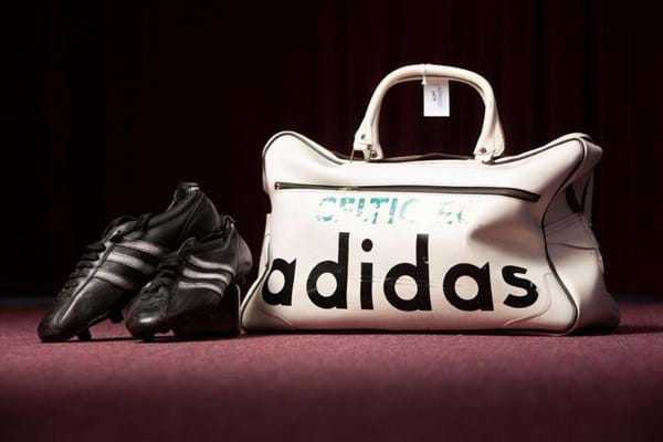 Tommy Gemmell's match worn boots from the 1967 European Cup Final and Bertie Auld's kit bag from the same match will go to auction at McTear's on 19th July.jpg