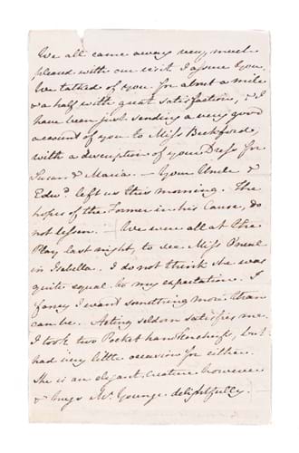 Jane Austen letter