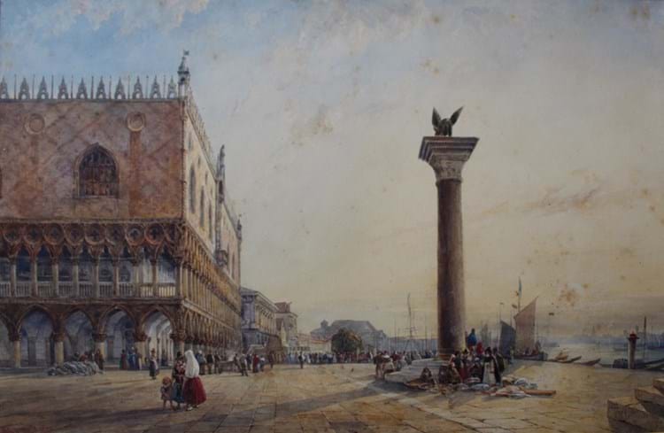 Venice watercolour by William Wyld