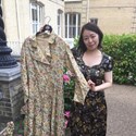 Hansons London manager Atsuko Dudley with Prince Albert's dressing robe - credit Hansons.jpg