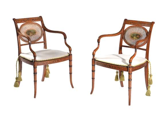Antique elbow chairs