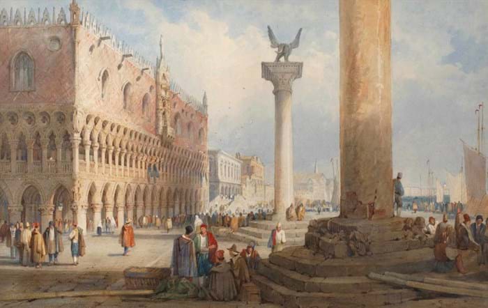 Samuel Prout watercolour of Venice