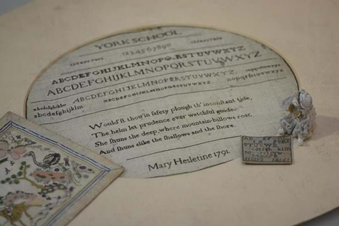 sampler signed ‘Mary Heseltine, York School 1791’