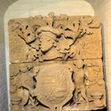 Tudor hamstone armorial panel
