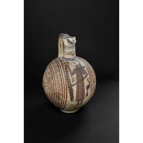 Cypro-archaic trefoil terracotta jug