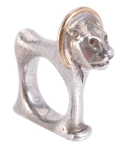 Moshe Oved lion ring