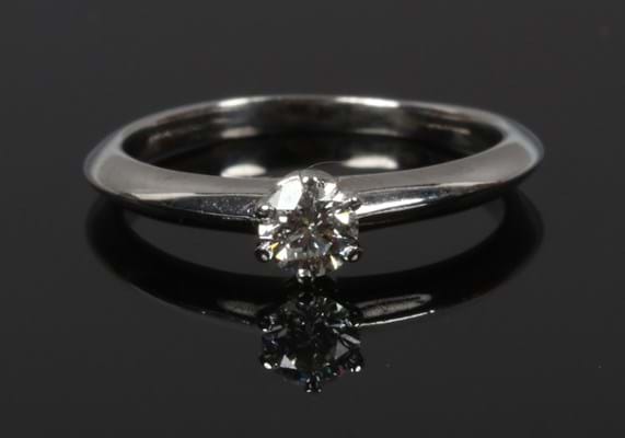 Tiffany diamond solitaire ring