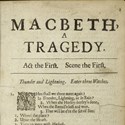 first quarto edition copy of ‘Macbeth: A Tragedy’