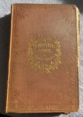 First edition of Charles Dickens' Christmas Carol 