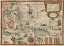 The web shop window: Rare English edition of Petrus Plancius' map of the Spice Islands