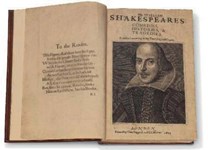 News In Brief – including a copy of Shakespeare’s ‘First Folio’ emerging at auction
