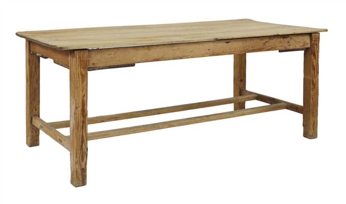 Victorian pine farmhouse table 