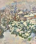 French artist's view of Normandy in the snow makes ten-times estimate in Sussex auction