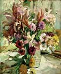 Dorothea Sharp still-life blooms with bold colour in Surrey