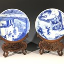 Kangxi blue and white dishes