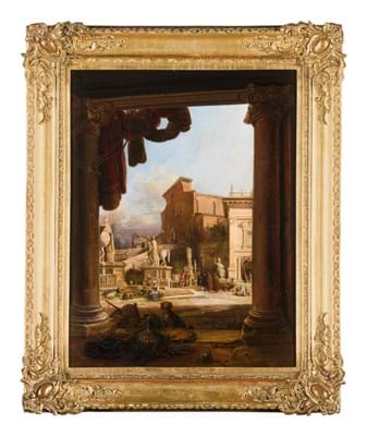Jodocus Sebastiaen van den Abeele view of Rome