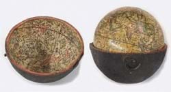 Miniature terrestrial pocket globe offered in Massachusetts