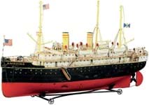 Ocean liner and trolley buses offered in New Jersey from tin toy collection