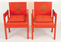 Prince Charles investiture chairs emerge at Cardiff auction