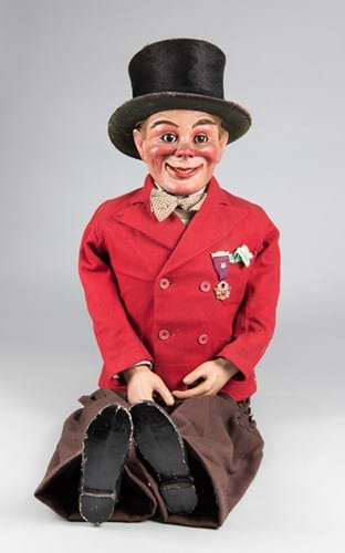Ventriloquist's doll in the manner of Arthur Quisto