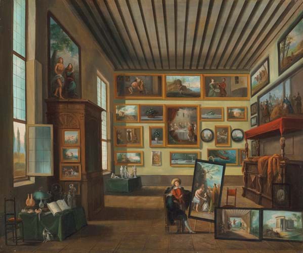 ‘A collector's cabinet’ by Giuseppe Bernardino Bison
