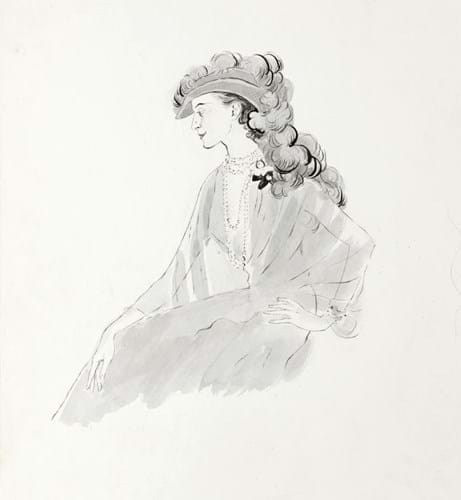 Cecil Beaton drawing