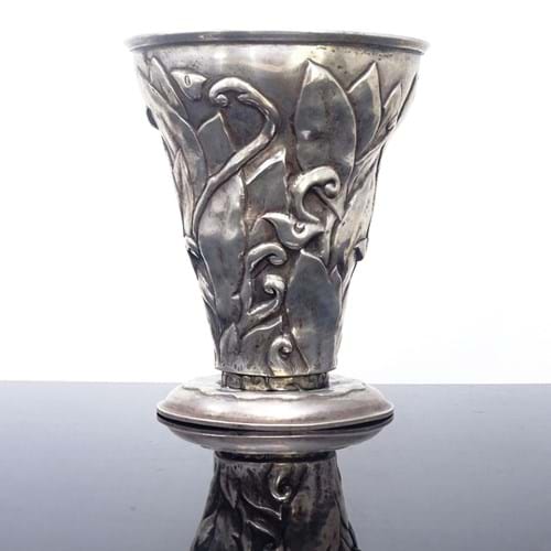 Svend Hammershoi silver vase