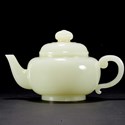 Qianlong period Imperial white jade teapot