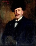 Sir Oswald Birley's sensitive not stern portrait of father
