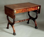 The web shop window: a French Empire mahogany sofa table 