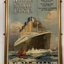 White Star Line Olympic and Titanic poster