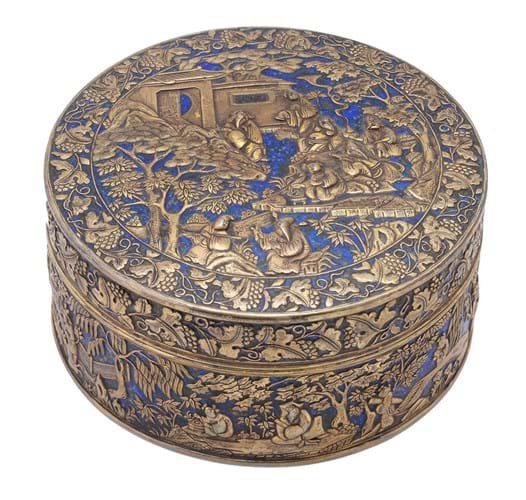Chinese export silver box