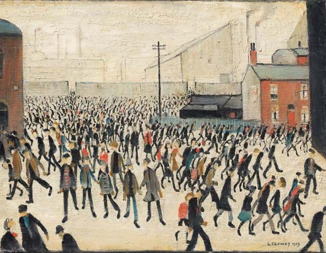‘Coming from the Match’ by LS Lowry