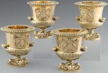 Baron Grantham's 'upgraded' George III silver wine coolers offered by Koopman Rare Art