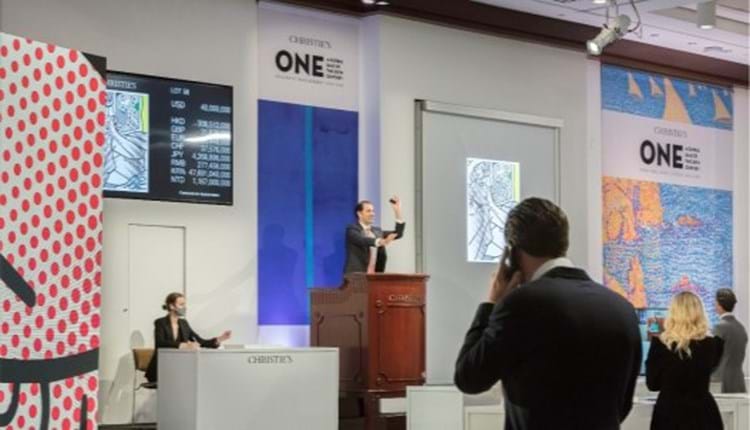 Christie's auction in New York