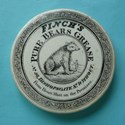 A prattware pot lid for Finch’s Pure Bears Grease