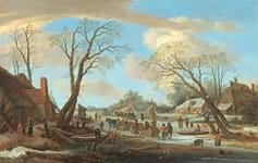 Dutch winter scene among works offered at Richard Green’s exhibition