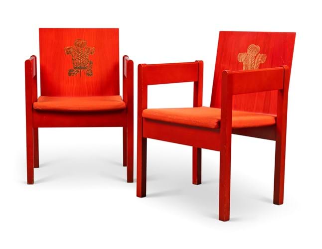 Prince of Wales investiture chairs