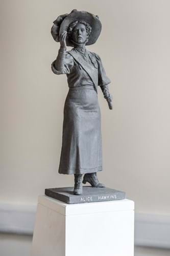 LOT 205 Sean Hedges-Quinn Bronze Maquette Sculpture of Alice Hawkins, English Suffragette 1.jpg