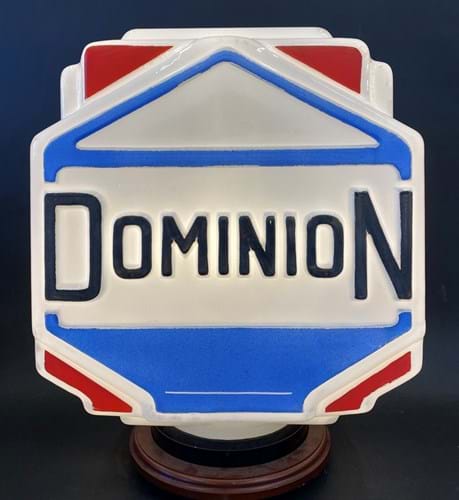 Dominion petrol pump globe