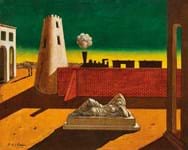 De Chirico’s mysterious squares emerge in two countries