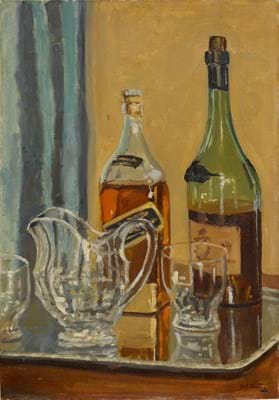 ‘Jug with Bottles’ by Sir Winston Churchill