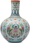 The heavenly globe: Exceptional Qing famille rose vase soars over estimate at Chiswick Auctions