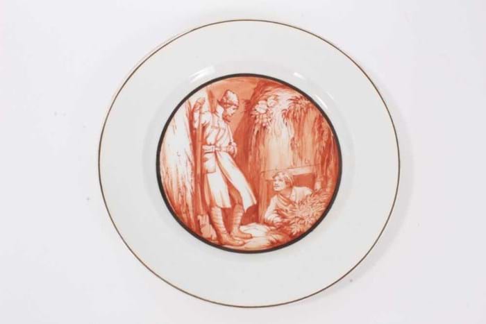 Soviet porcelain plate